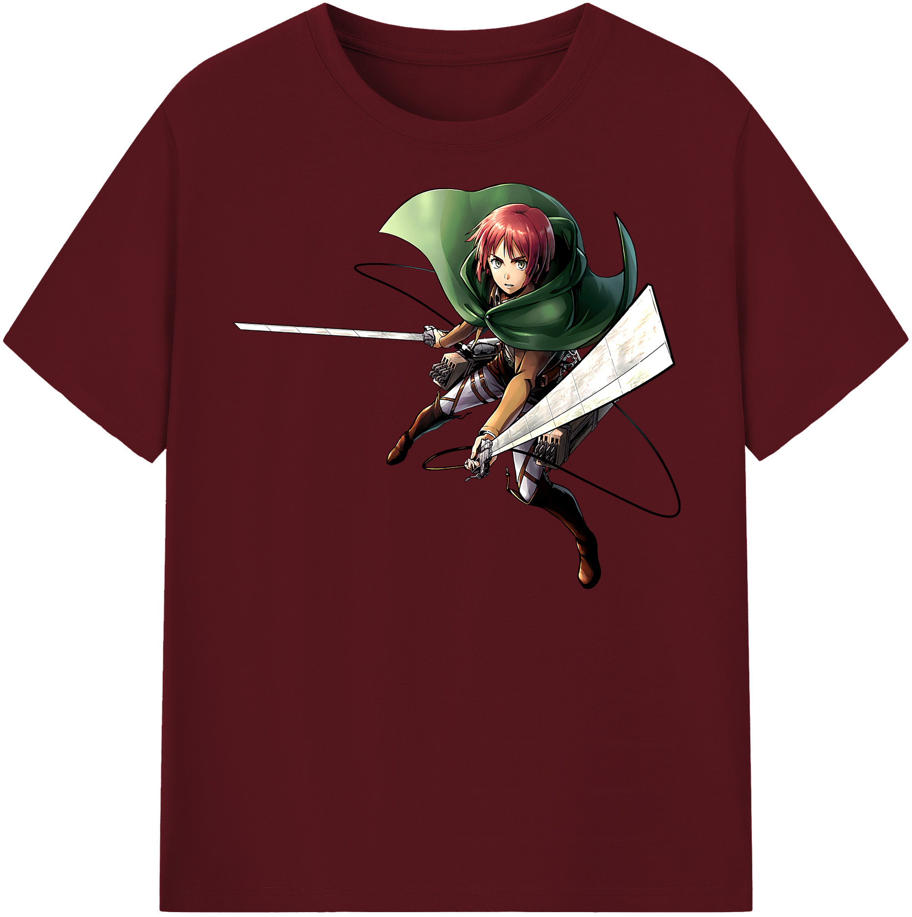 （画像用） 進撃の巨人 Attack on Titan 綿100％半袖Tシャツ（フロントプリント）